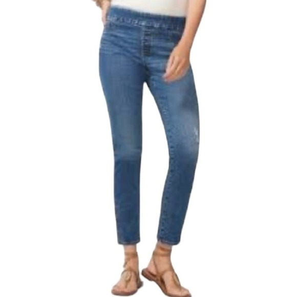 Chico's dark blue demin jeans size 10 - Picture 1 of 7